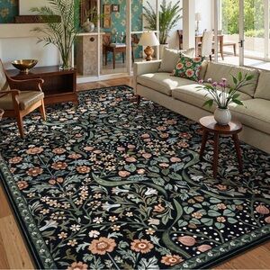 Floral Pattern Area Rug
